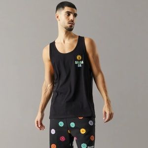 Brand New men’s PLAYBoY Black tank NWT top multi sizes soft beach summer workout